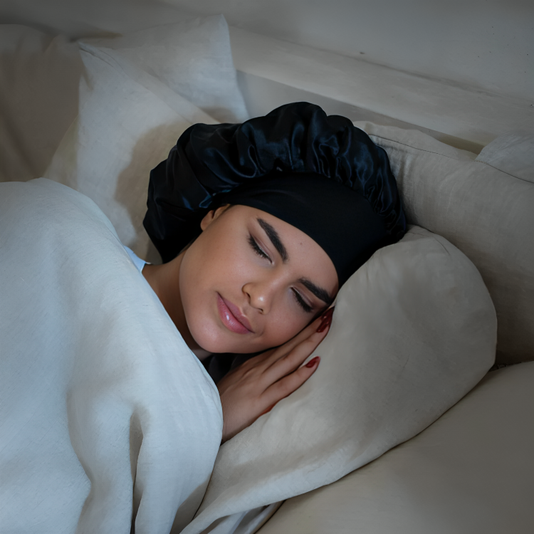 Satin Sleep Cap – Protects Against Hair Damage