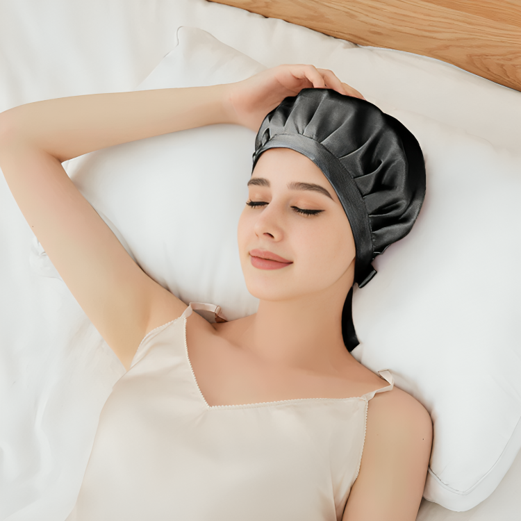 Satin Sleep Cap – Protects Against Hair Damage