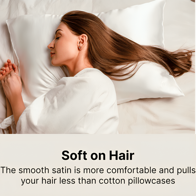 Satin Pillowcase – Ideal for Hair Care, Skin Health & Better Sleep