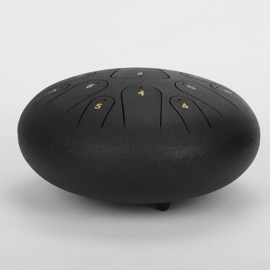 12-Inch Steel Tongue Drum – 15-Note Handpan in C Minor